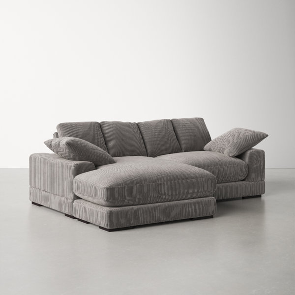 Sectional couch clearance with attached cushions